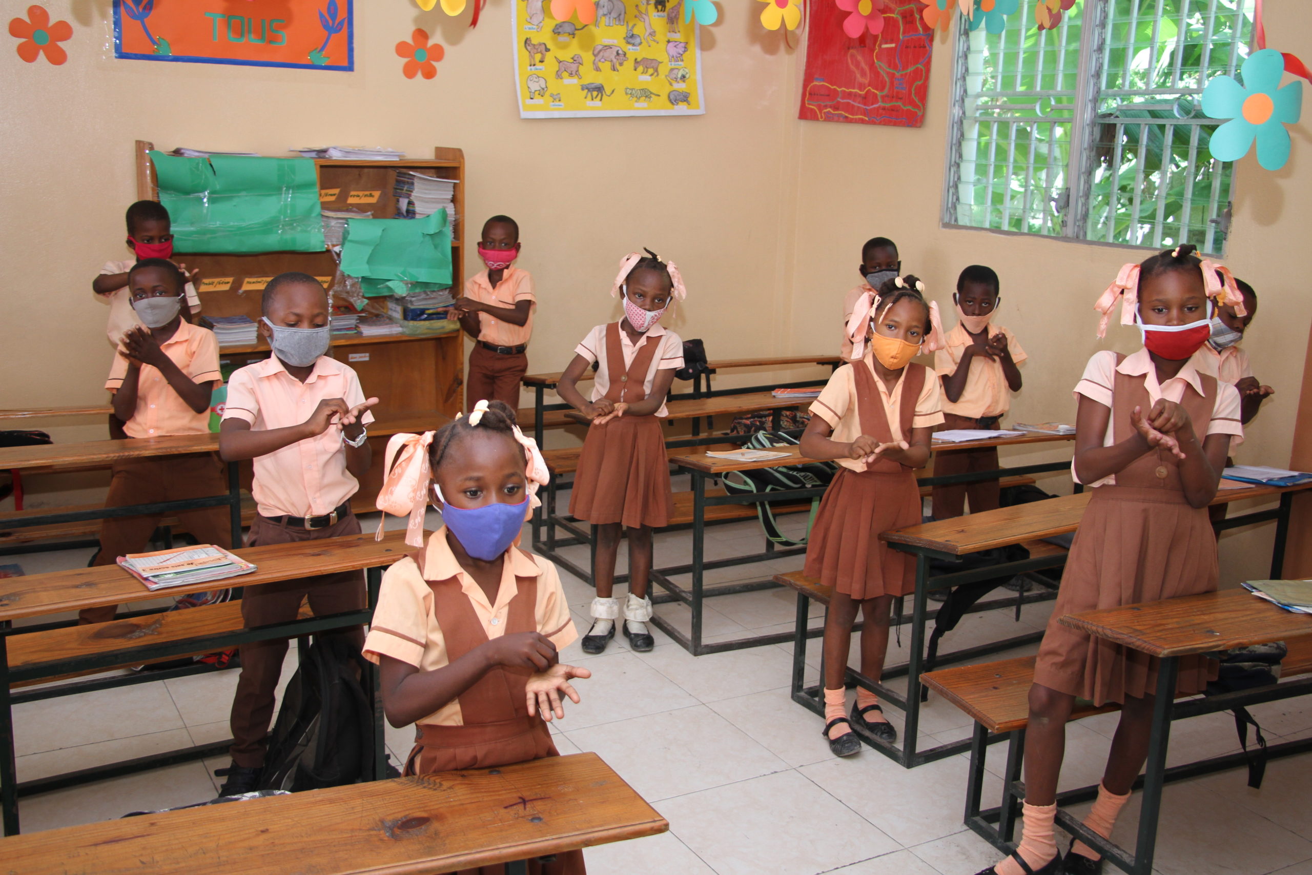Children in a classroom