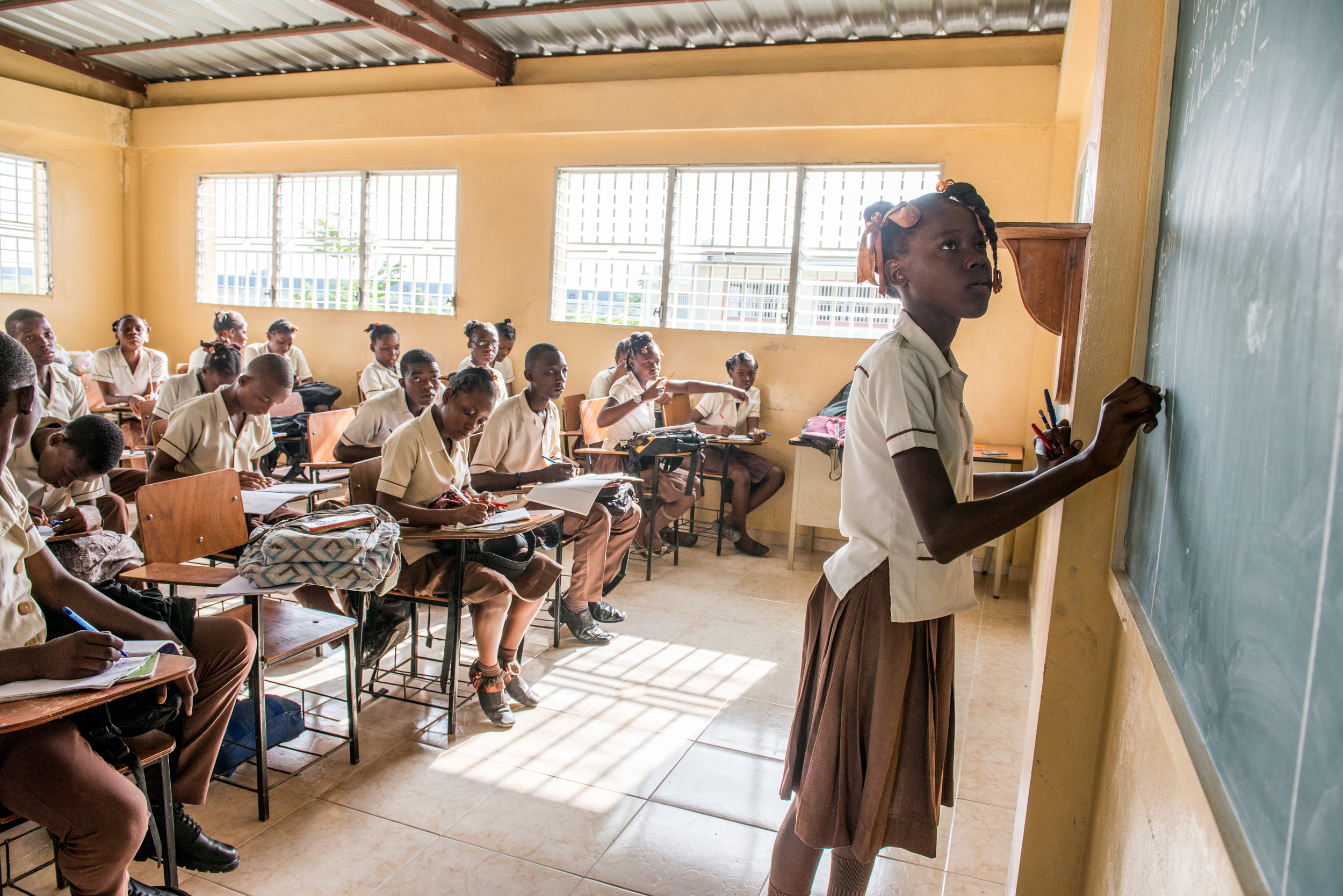 haitian children in school